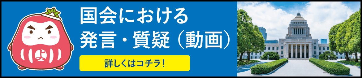 国会における発言・質疑(動画)